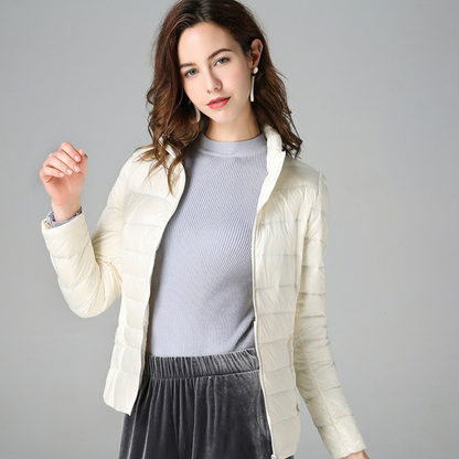 Aurora - Ny, lightweight jacket with white duck feathers