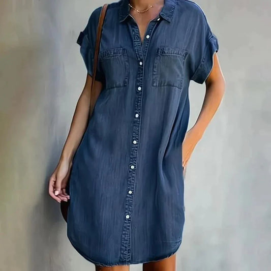 StreetStyle™ - Denim shirt dress