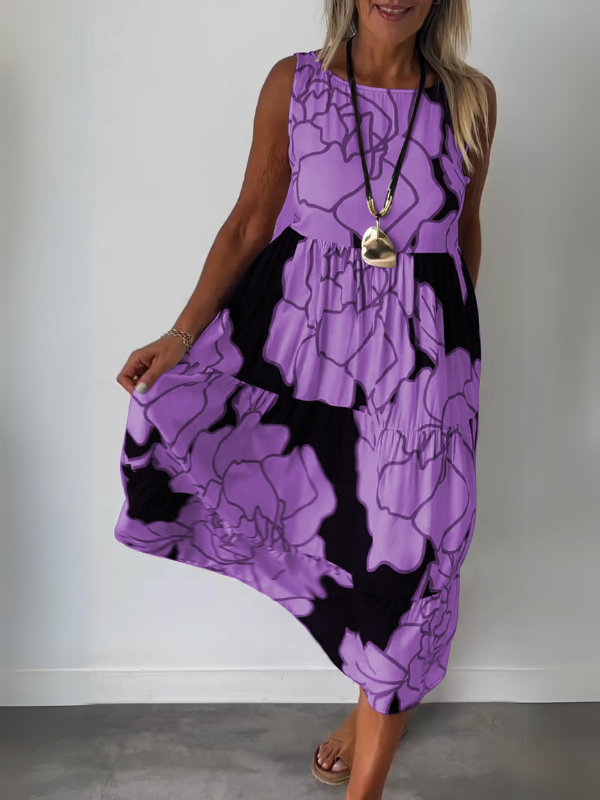 Keizara | Stylish Dress with Floral Print