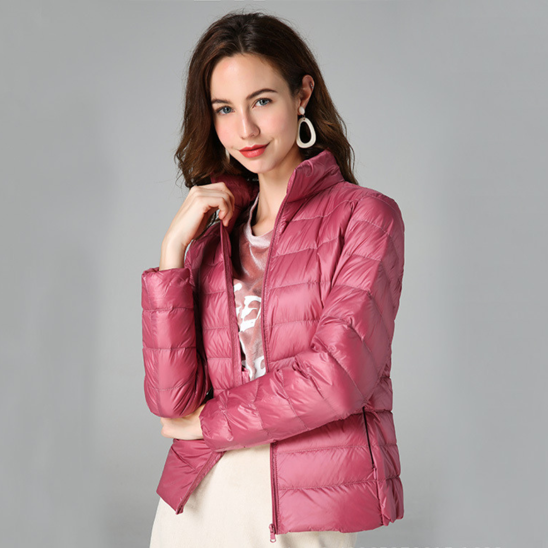 Aurora - Ny, lightweight jacket with white duck feathers