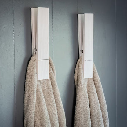 Giant Clothespin Towel Holders